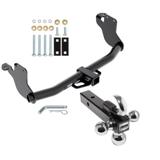 Reese Trailer Tow Hitch Receiver For 11-26 Mitsubishi Outlander Sport RVR w/Tri-Ball Triple Ball 1-7/8" 2" 2-5/16"