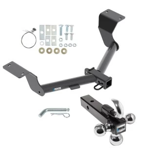 Reese Trailer Tow Hitch Receiver For 17-19 Honda CR-V 20-24 Except Hybrid w/Tri-Ball Triple Ball 1-7/8" 2" 2-5/16" Reese Trailer Tow Hitch Receiver For 17-19 Honda CR-V 20-24 Except Hybrid w/Tri-Ball Triple Ball 1-7/8" 2" 2-5/16"