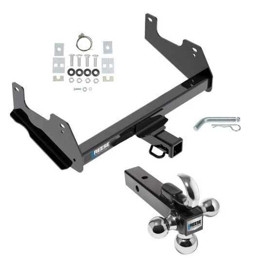 Reese Trailer Tow Hitch Receiver For 15-23 Ford F-150 w/Tri-Ball Triple Ball 1-7/8" 2" 2-5/16"