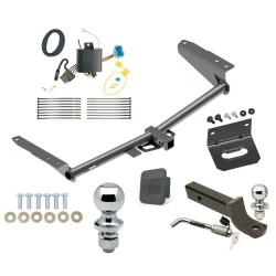 Ultimate Tow Package For 18-26 Honda Odyssey All Models Trailer Hitch w/ Wiring 2" Drop Mount Dual 2" and 1-7/8" Ball Lock Bracket Cover 2" Receiver Reese
