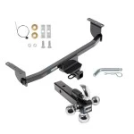 Reese Trailer Tow Hitch Receiver For 17-22 Nissan Rogue Sport w/Tri-Ball Triple Ball 1-7/8" 2" 2-5/16"