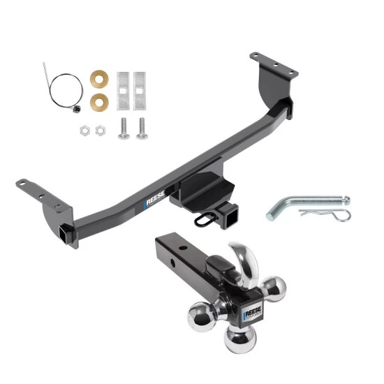 Reese Trailer Tow Hitch Receiver For 17-22 Nissan Rogue Sport w/Tri-Ball Triple Ball 1-7/8" 2" 2-5/16"