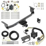 Custom Fit Trailer Hitch Wiring Harness (Plug & Play) Trailer Connector Adapter Brake Control Wiring Kit Circuit Breaker Installation Hardware Installation Instructions 84177 85343 20506 7012a 118757 Reese Trailer Hitch 7-Way RV Wiring 17-19 Nissan Ro Trailer Hitch w/ 7-Way RV Wiring For 17-19 Nissan Rogue Sport Class 3 2" Receiver All Models Reese