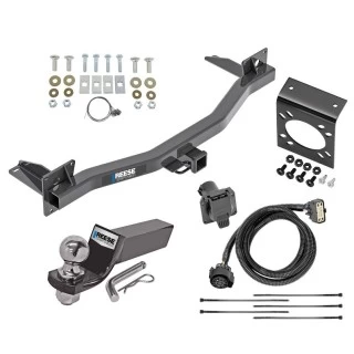 Trailer Hitch Tow Package w/ 7-Way RV Wiring For 18-23 Chevrolet Traverse 2024 Limited 18-24 Buick Enclave All Models w/ 2" Drop Mount 2" Ball Class 3 2" Receiver Reese