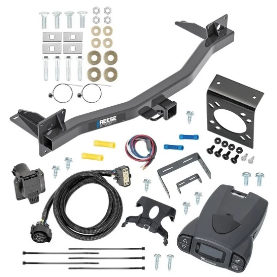 For 2018-2023 Chevrolet Traverse Trailer Hitch Tow PKG w/ Tekonsha Prodigy P3 Brake Control + 7-Way RV Wiring By Reese Towpower