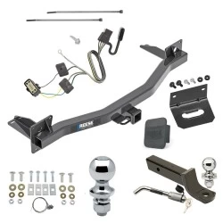 Ultimate Tow Package For 18-23 Chevrolet Traverse 2024 Limited 18-24 Buick Enclave All Models Trailer Hitch w/ Wiring 2" Drop Mount Dual 2" and 1-7/8" Ball Lock Bracket Cover 2" Receiver Reese