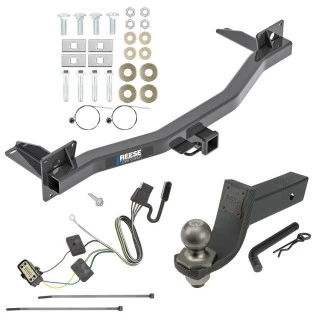 For 2018-2023 Chevrolet Traverse Trailer Hitch Tow PKG w/ 4-Flat Wiring + Interlock Tactical Starter Kit w/ 3-1/4" Drop & 2" Ball By Reese Towpower