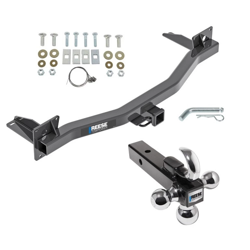 Reese Trailer Tow Hitch Receiver For 18-24 Buick Enclave Chevy Traverse w/Tri-Ball Triple Ball 1-7/8" 2" 2-5/16"