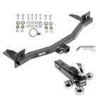 Reese Trailer Tow Hitch Receiver For 18-24 Buick Enclave Chevy Traverse w/Tri-Ball Triple Ball 1-7/8" 2" 2-5/16"