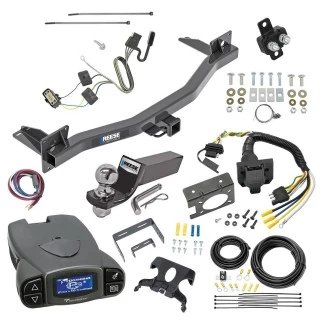 Trailer Hitch Tow Package Prodigy P3 Brake Control For 18-23 Chevrolet Traverse 2024 Limited 18-24 Buick Enclave All Models w/ 7-Way RV Wiring 2" Drop Mount 2" Ball Class 3 2" Receiver Reese Tekonsha