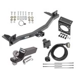 Reese Complete Tow Package For 18-23 Chevrolet Traverse 2024 Limited 18-24 Buick Enclave All Models w/ 7-Way RV Wiring Harness Kit 2" Ball and Mount Bracket 2" Receiver Class 3