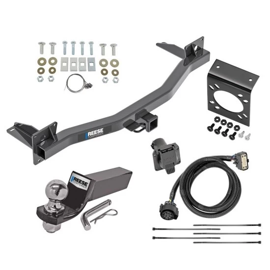 Reese Complete Tow Package For 18-23 Chevrolet Traverse 2024 Limited 18-24 Buick Enclave All Models w/ 7-Way RV Wiring Harness Kit 2" Ball and Mount Bracket 2" Receiver Class 3