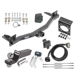 Reese Deluxe Package For 18-23 Chevrolet Traverse 2024 Limited 18-24 Buick Enclave All Models w/ 7-Way RV Wiring Harness Kit 2" Ball and Mount Bracket 2" Receiver Class 3