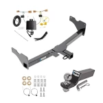 Custom Fit Trailer Hitch Wiring Harness (Plug & Play) 2" Drop Ball-Mount w/ Pin/Clip 2" Chrome Ball Installation Hardware Installation Instructions 84192 118811 21536 Reese Tow Package 18-23 Volkswagen Tiguan Trailer Hitch Wiring 2" Dro Tow Package For 18-23 Volkswagen Tiguan Trailer Hitch w/ Wiring 2" Drop Mount 2" Ball 2" Receiver Reese