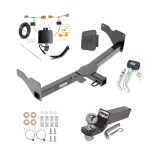 Custom Fit Trailer Hitch Wiring Harness (Plug & Play) 2" Drop Ball-Mount w/ Pin/Clip 2" Chrome Ball Security Lock Pin Rubber Hitch Plug Cover Installation Hardware Installation Instructions 84192 89532 21536 7054430 7000600 Reese Trailer To Reese Trailer Tow Hitch For 18-23 Volkswagen Tiguan Deluxe Package Wiring 2" Ball and Lock