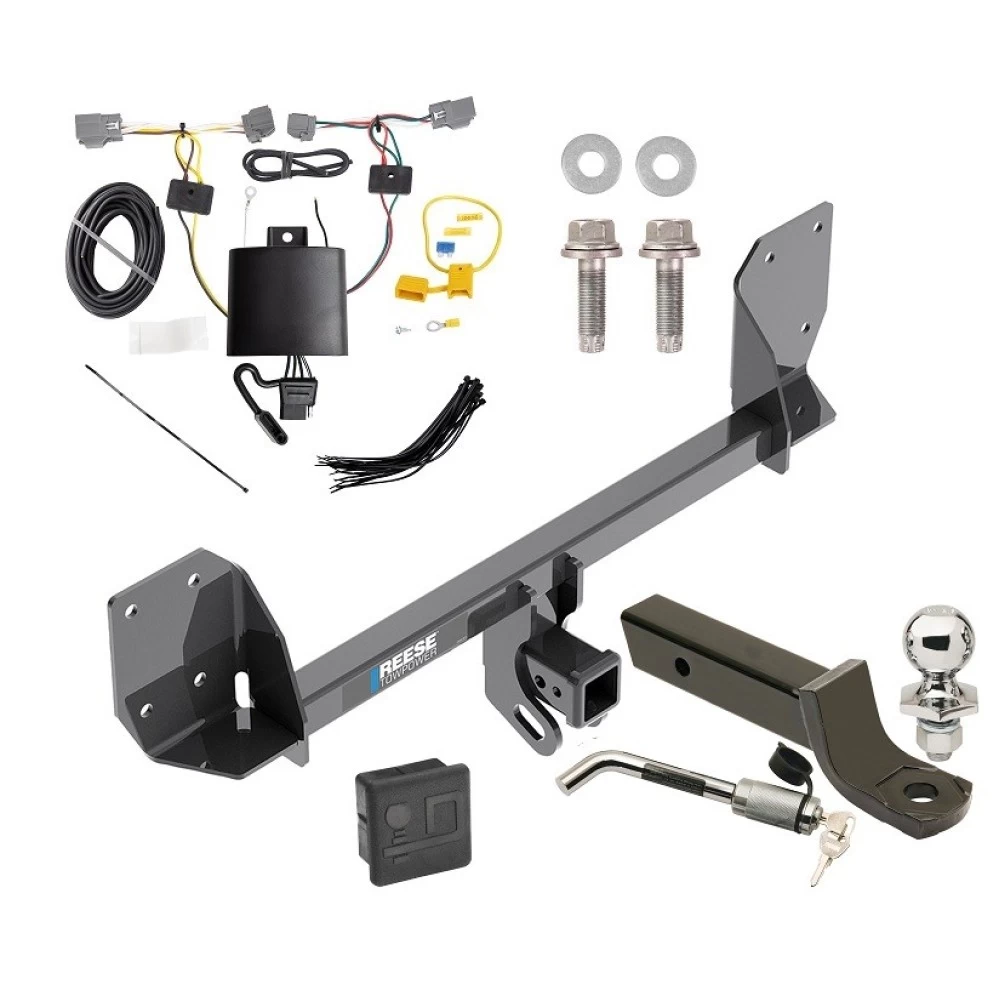 Reese Trailer Tow Hitch For 16-25 Volvo XC90 Recharge Deluxe Package Wiring 2" Ball Mount and Lock