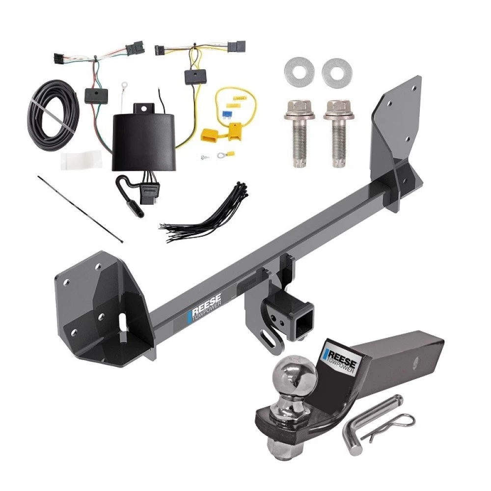 Custom Fit Trailer Hitch Wiring Harness (Plug & Play) 2" Drop Ball-Mount w/ Pin/Clip 2" Chrome Ball Installation Hardware Installation Instructions 84194 118773 21536 Reese Towpower Tow Package 18-23 Volvo XC60 Trailer Hitch Wiring 2" D Tow Package For 18-24 Volvo XC60 Trailer Hitch w/ Wiring 2" Drop Mount 2" Ball 2" Receiver Reese