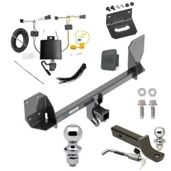 Ultimate Tow Package For 18-27 Volvo XC60 All Models Trailer Hitch w/ Wiring 2" Drop Mount Dual 2" and 1-7/8" Ball Lock Bracket Cover 2" Receiver Reese