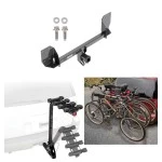Trailer Hitch w/ 4 Bike Rack For 16-25 Volvo XC90 18-27 XC60 Approved for Recreational & Offroad Use Carrier for Adult Woman or Child Bicycles Foldable