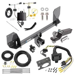 Trailer Hitch Tow Package w/ 7-Way RV Wiring For 18-27 Volvo XC60 All Models w/ 2" Drop Mount 2" Ball Class 4 2" Receiver Reese