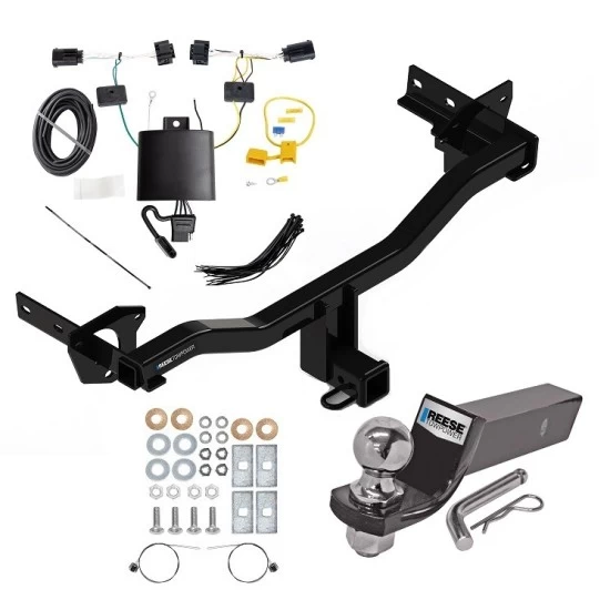 Reese Trailer Tow Hitch For 18-25 Alfa Romeo Stelvio Exc Quadrifoglio Complete Package w/ Wiring and 2" Ball