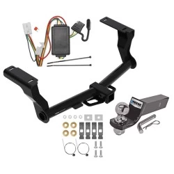 Tow Package For 16-26 Subaru Crosstrek Excluding Hybrid Trailer Hitch w/ Wiring 2" Drop Mount 2" Ball 2" Receiver Reese