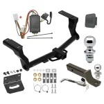 Ultimate Tow Package For 16-24 Subaru Crosstrek Except Hybrid Trailer Hitch w/ Wiring 2" Drop Mount Dual 2" and 1-7/8" Ball Lock Bracket Cover 2" Receiver Reese