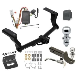Ultimate Tow Package For 16-26 Subaru Crosstrek Excluding Hybrid Trailer Hitch w/ Wiring 2" Drop Mount Dual 2" and 1-7/8" Ball Lock Bracket Cover 2" Receiver Reese