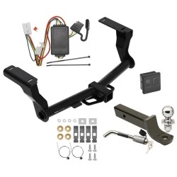 Reese Trailer Tow Hitch For 16-26 Subaru Crosstrek Excluding Hybrid Deluxe Package Wiring 2" Ball Mount and Lock