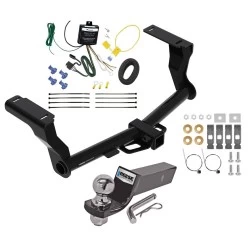 Tow Package For 16-26 Subaru Crosstrek Hybrid Trailer Hitch w/ Wiring 2" Drop Mount 2" Ball 2" Receiver Reese