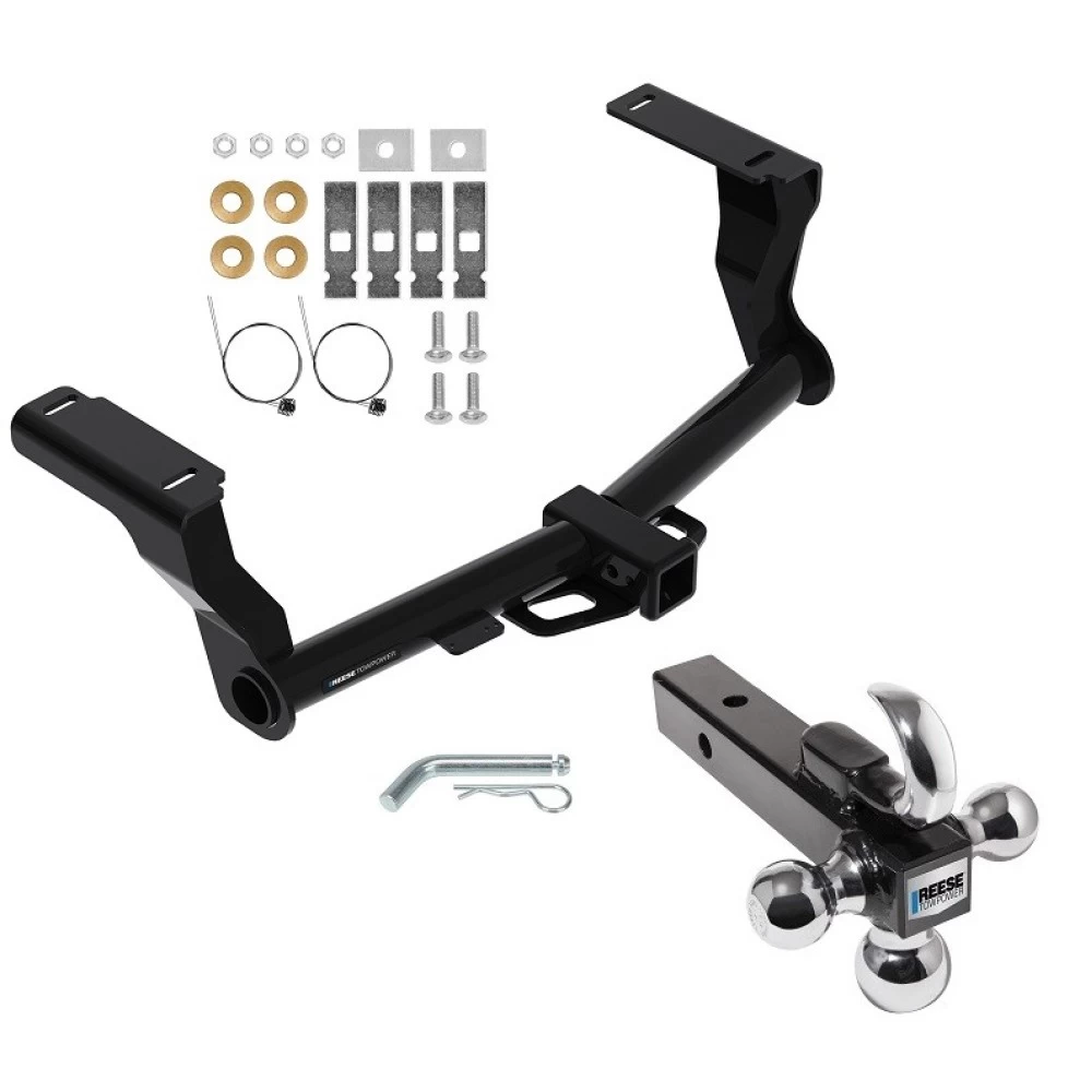 Reese Trailer Tow Hitch Receiver For 16-24 Subaru Crosstrek 18-22 Impreza Wagon w/Tri-Ball Triple Ball 1-7/8" 2" 2-5/16"