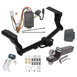 Reese Trailer Tow Hitch For 16-26 Subaru Crosstrek Excluding Hybrid Deluxe Package Wiring 2" Ball and Lock