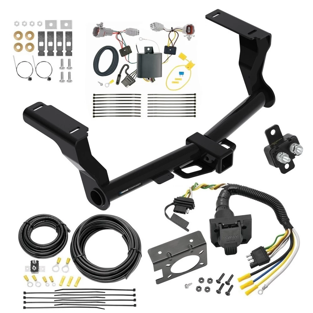 Trailer Hitch w/ 7-Way RV Wiring For 18-23 Subaru Impreza 5 Dr. Wagon single exhaust Class 3 2" Receiver Reese