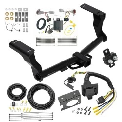 Trailer Hitch w/ 7-Way RV Wiring For 18-23 Subaru Impreza 5 Dr. Wagon single exhaust Class 3 2" Receiver Reese