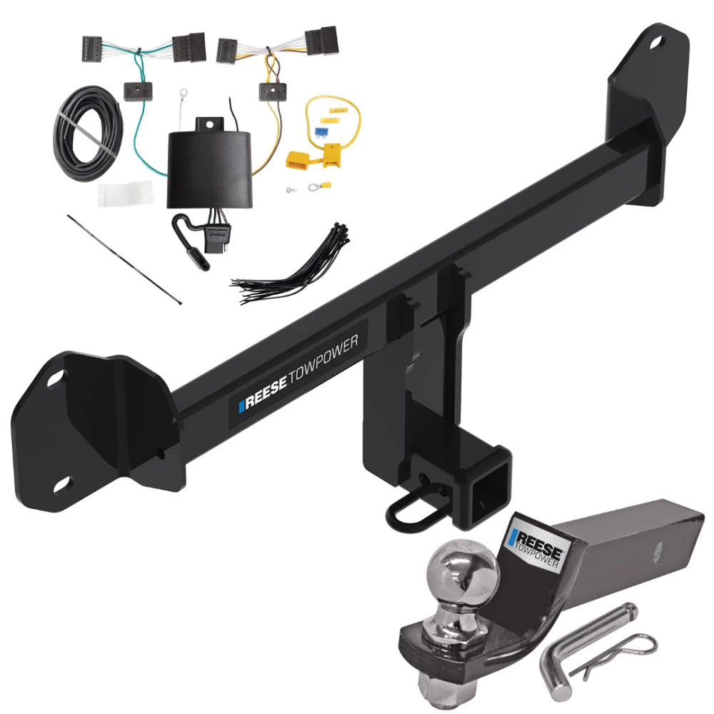 Reese Trailer Tow Hitch For 18-21 BMW X3 Complete Package w/ Wiring and 2" Ball