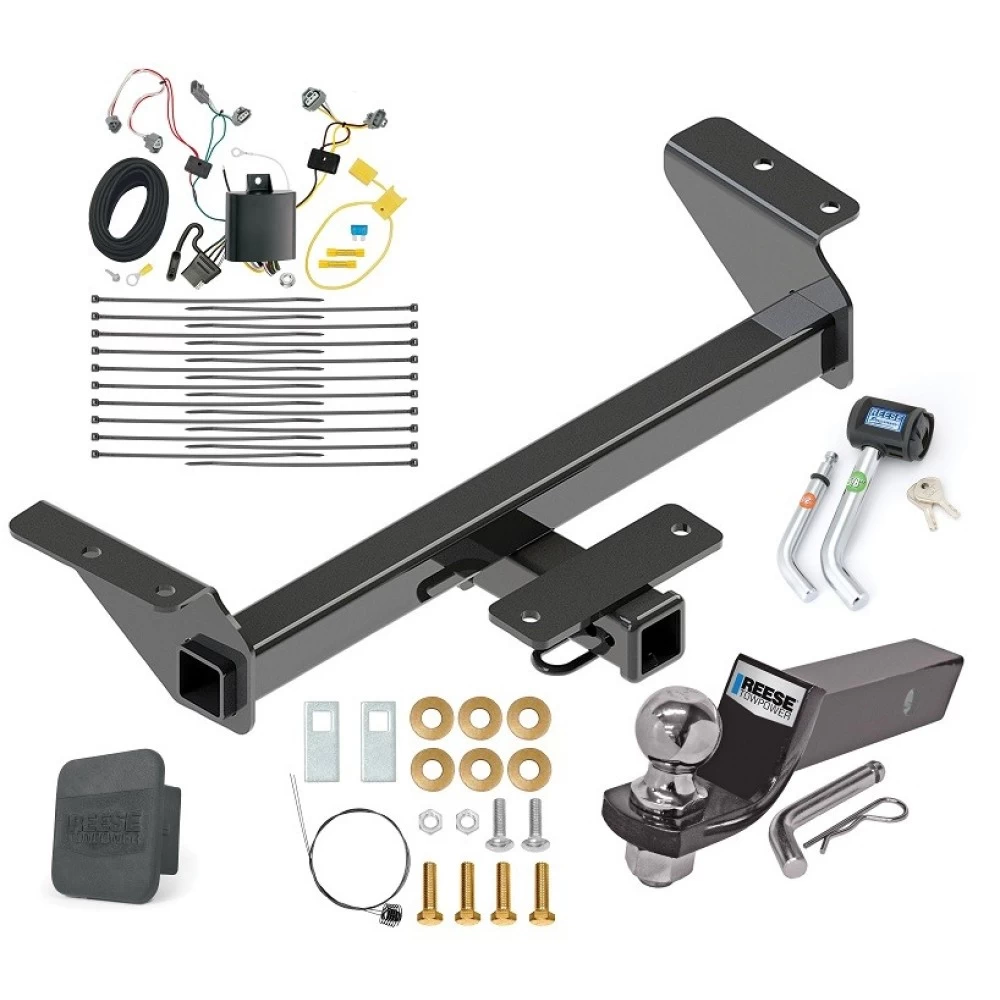 Reese Trailer Tow Hitch For 16-23 Toyota Tacoma All Models Deluxe Package Wiring 2" Ball and Lock