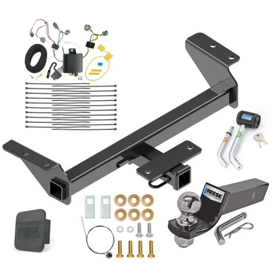 Reese Trailer Tow Hitch For 16-23 Toyota Tacoma All Models Deluxe Package Wiring 2" Ball and Lock