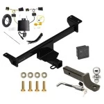 Reese Trailer Tow Hitch For 19-25 Infiniti QX50 All Models Deluxe Package Wiring 2" Ball Mount and Lock