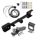 Trailer Hitch Tow Package w/ 7-Way RV Wiring For 19-27 Subaru Ascent All Models w/ 2" Drop Mount 2" Ball Class 3 2" Receiver Reese
