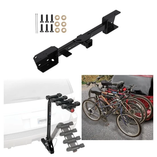 Custom Fit Trailer Hitch 4 Bike Carrier Installation Hardware Installation Instructions 84253 63124 Reese Towpower Trailer Hitch 4 Bike Rack 19-22 Subaru Ascent All Styles Approved Recreational Offroad Use Carrier Adult Woman or Child Bicycles Foldable 1 Trailer Hitch w/ 4 Bike Rack For 19-24 Subaru Ascent All Styles Approved for Recreational & Offroad Use Carrier for Adult Woman or Child Bicycles Foldable