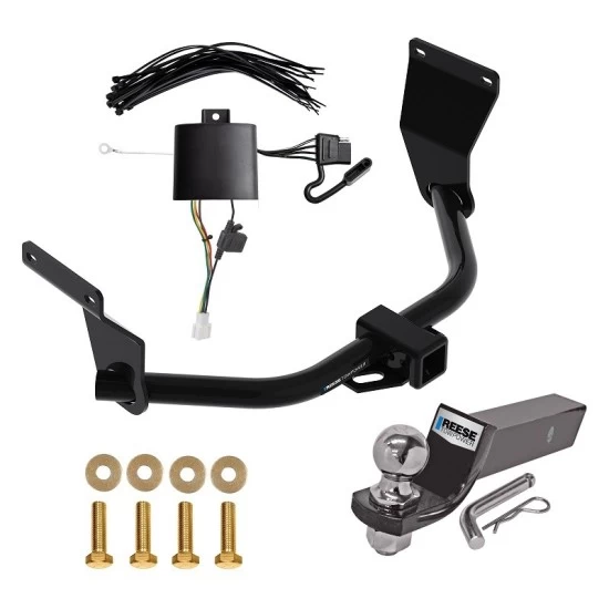 Reese Trailer Tow Hitch For 19-26 Acura RDX w/ +12V Power Provision Complete Package w/ Wiring and 2" Ball