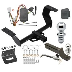 Ultimate Tow Package For 19-27 Subaru Forester All Models Trailer Hitch w/ Wiring 2" Drop Mount Dual 2" and 1-7/8" Ball Lock Bracket Cover 2" Receiver Reese