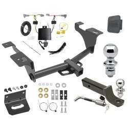 Ultimate Tow Package For 20-25 Subaru Legacy All Models Trailer Hitch w/ Wiring 2" Drop Mount Dual 2" and 1-7/8" Ball Lock Bracket Cover 2" Receiver Reese