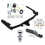 Reese Trailer Tow Hitch For 18-22 Lexus RX350L w/ Factory Tow PKG 2" Receiver Complete Package w/ Wiring and 1-7/8" Ball