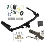 Reese Trailer Tow Hitch For 18-22 Lexus RX350L w/ Factory Tow PKG Deluxe Package Wiring 2" Ball Mount and Lock