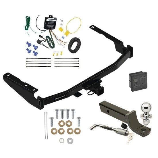 Reese Trailer Tow Hitch For 18-22 Lexus RX350L w/ Factory Tow PKG Deluxe Package Wiring 2" Ball Mount and Lock