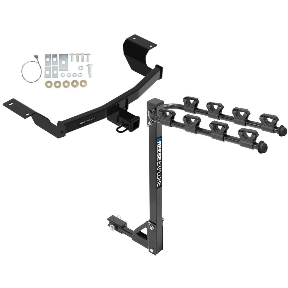 Reese Trailer Tow Hitch For 17-27 Honda CR-V tilt away adult or child arms fold down carrier