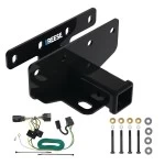 Trailer Hitch w/ Wiring For 07-18 Jeep Wrangler JK All Models Class 3 2" Tow Receiver Reese Tekonsha