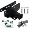 Tow Package For 07-18 Jeep Wrangler JK All Models Trailer Hitch w/ Wiring 2" Drop Mount 2" Ball 2" Receiver Reese