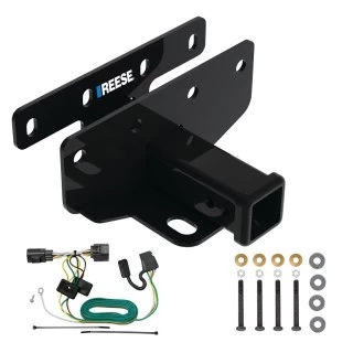 Trailer Hitch w/ Wiring For 07-18 Jeep Wrangler JK All Models Class 3 2" Tow Receiver Reese Tekonsha